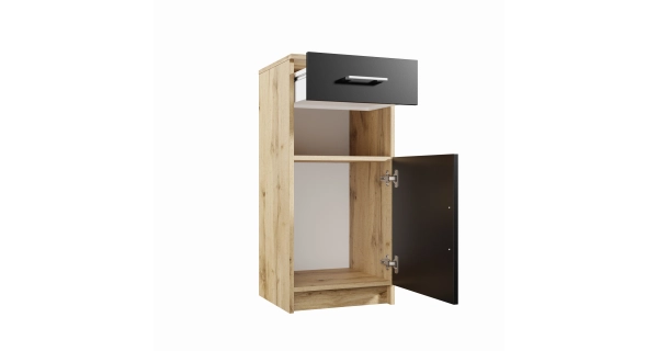 Předsíňová stěna NEJBY MARIANA, dub wotan/černá