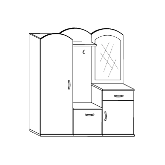 Předsíňová stěna PAMBULA, dub sonoma, 5 let záruka