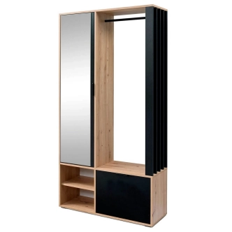 Předsíňová stěna PIETRALCINA, dub artisan/černá