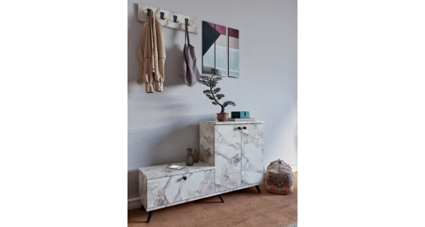 Předsíňová stěna POLLOR, mramor