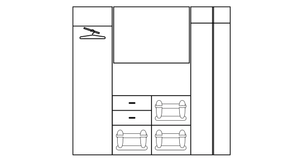 Předsíňová stěna STANSBURY, craft tobaco/krém, 5 let záruka