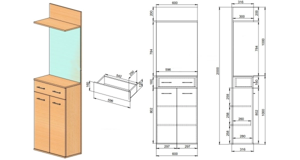 Předsíňová stěna TERMERI II se sedákem, dub artisan/bílá