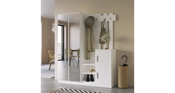 Předsíňová stěna TORSON, bílá