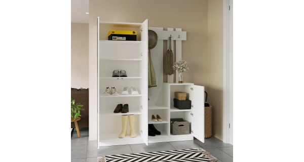 Předsíňová stěna TORSON, bílá