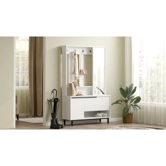 Předsíňová stěna VELVON, bílá