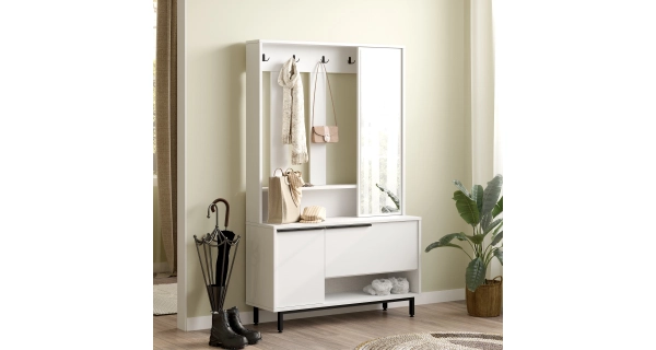 Předsíňová stěna VELVON, bílá