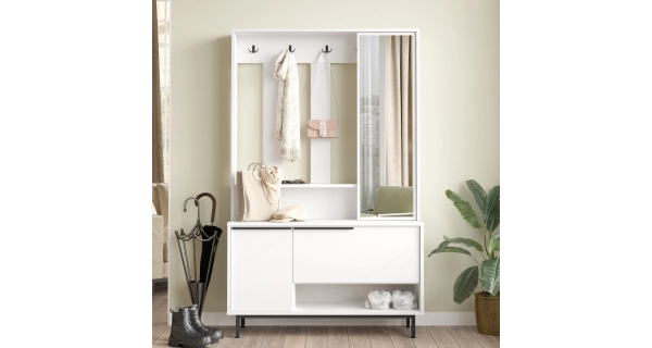 Předsíňová stěna VELVON, bílá