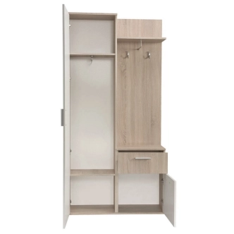 Předsíňová stěna YORMO, dub artisan/černá