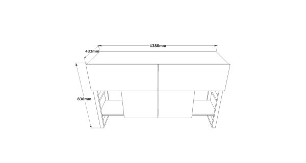 Předsíňový nábytek BRIGITA, atlantská borovice