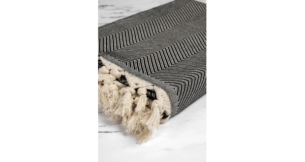 Přehoz černobílá harmonie, 170 x 230 cm