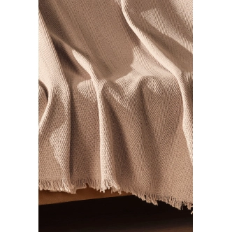 Přehoz krémová harmonie, 170 x 205 cm