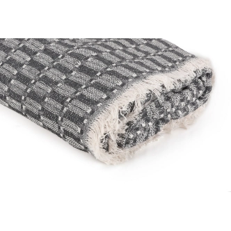 Přehoz na sedačku tmavě šedý, 170 x 210 cm 