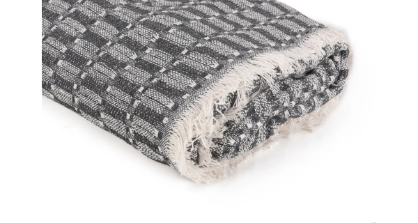 Přehoz na sedačku tmavě šedý, 170 x 210 cm 