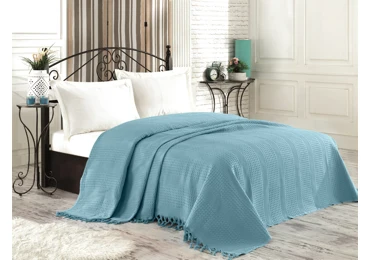 Přehoz petrolejová mlha, 220 x 240 cm