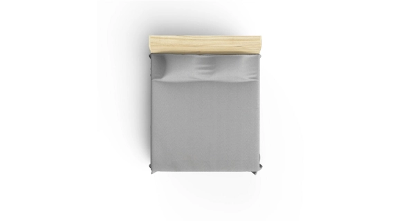 Přehoz popelavý závoj, 170 x 230 cm