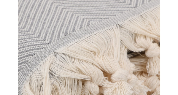 Přehoz popelavý závoj, 170 x 230 cm