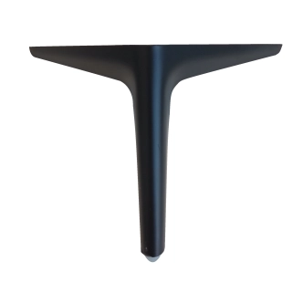 Přídavná hliníková noha - 15 cm, černá