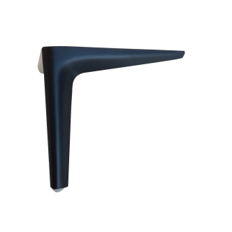 Přídavná hliníková noha - 15 cm, černá