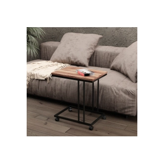 Přídavný stolek DAPHNE, černá/dub