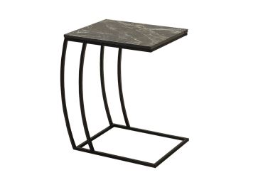 Přídavný stolek DOMITILLA, kovová  konstrukce, mramor