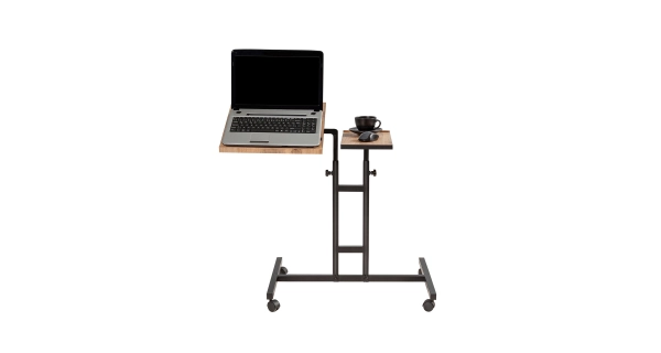 Přídavný stolek na notebook AURNA, atlantská borovice/černá