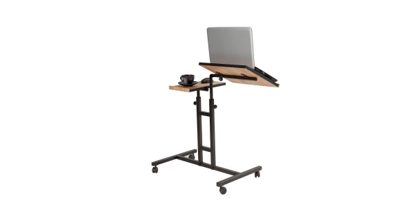 Přídavný stolek na notebook AURNA, atlantská borovice/černá