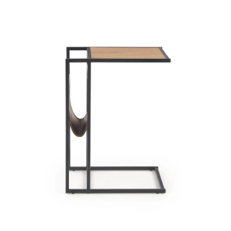 Příruční stolek LITZY, zlatý dub/černá