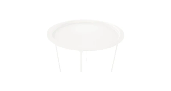 Příruční stolek RADOMI s odnímatelným tácem, bílá