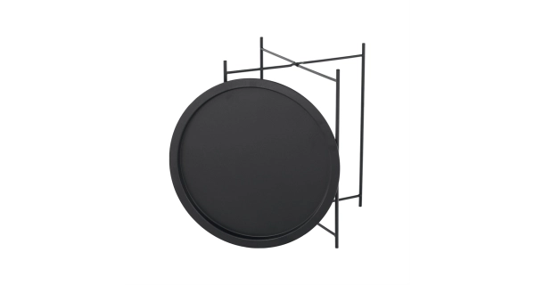 Příruční stolek RADOMI s odnímatelným tácem, černá