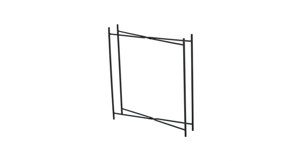 Příruční stolek RADOMI s odnímatelným tácem, černá