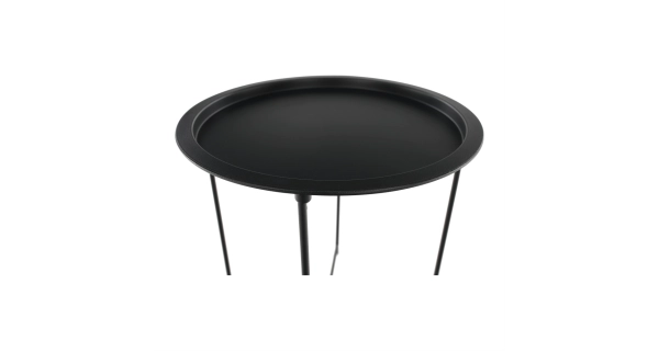 Příruční stolek RADOMI s odnímatelným tácem, černá