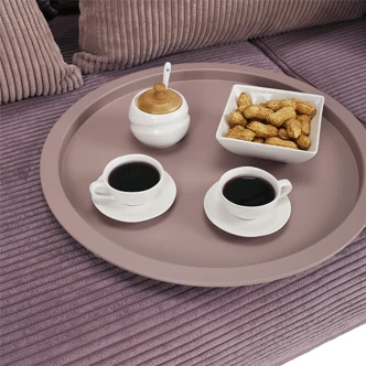 Příruční stolek RADOMI s odnímatelným tácem, nude růžová