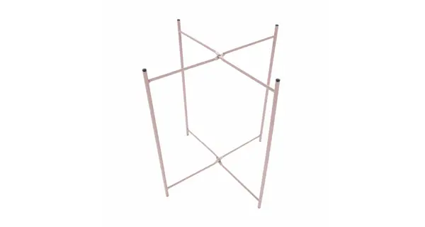 Příruční stolek RADOMI s odnímatelným tácem, nude růžová