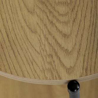 Přístavný stolek ELQUINGAR, divoký dub, černý kov