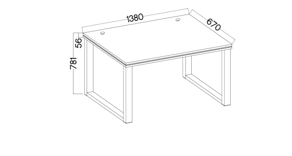 Psací stůl AGEPSTA typ 2, světle šedý