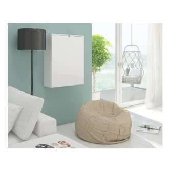 Psací stůl ANDIJON, bílá/bílý lesk, 5 let záruka