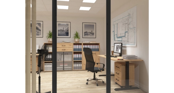 Psací stůl BELLARMINO 140x70 cm, dub artisan