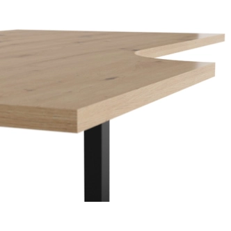 Psací stůl BELLARMINO 140x90 cm, levý, dub artisan