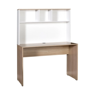 Psací stůl BOARDMAN s policí, italský dub/bílá