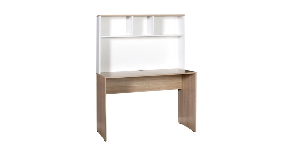 Psací stůl BOARDMAN s policí, italský dub/bílá