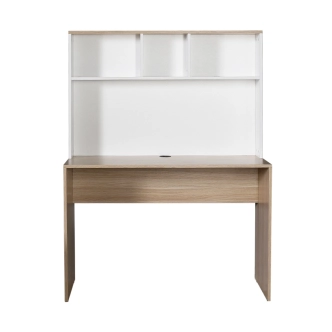 Psací stůl BOARDMAN s policí, italský dub/bílá
