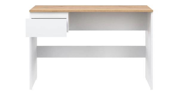 Psací stůl BORROMEO, bílá/dub evoke