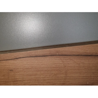 Psací stůl DANETA, šedá/dekor dřeva DOPRODEJ