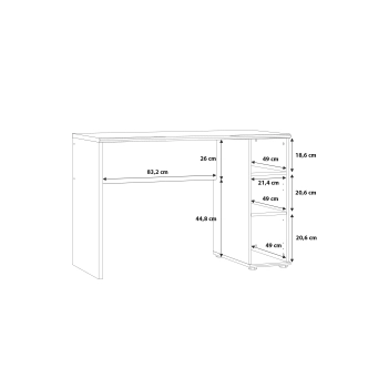 Psací stůl DUNANUEJ, dub artisan