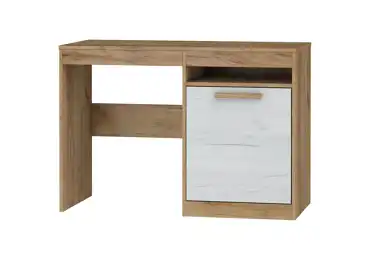 Psací stůl GATTON s dvířky, craft zlatý/craft bílý