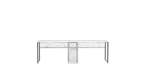 Psací stůl GRASOR, dub