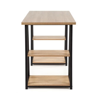 Psací stůl HALAM, dub sonoma/černá