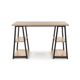 Psací stůl HALAM, dub sonoma/černá