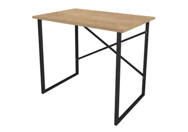 Psací stůl HALNAL, černá/dub safírový