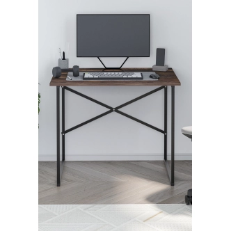 Psací stůl HALNAL, černá/mars